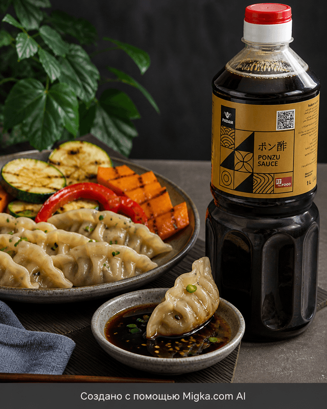 Соус Ponzu для мяса и морепродуктов 1 л: Пельмени или гёдза с понзу для обмакивания
