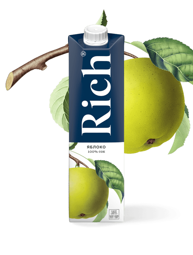 Сок «Rich» Яблоко 1 л ТП (Беларусь)