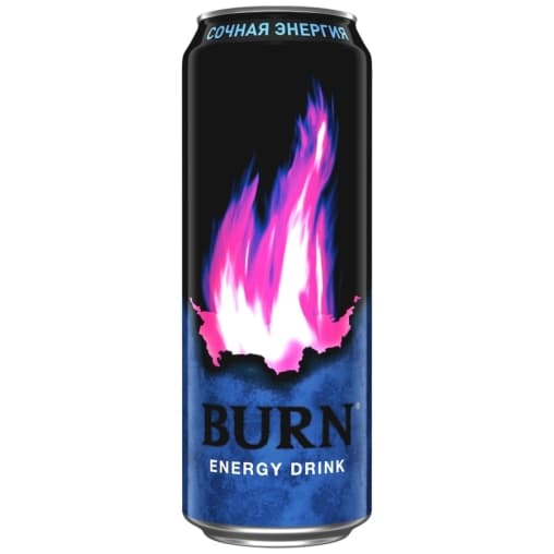 Энергетический напиток "Burn" Сочная Энергия, 0,449 л ЖБ (Россия)