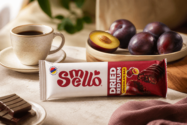 Батончик Smello Слива Red Plum 45г: 1. Десерт к чаю или кофе