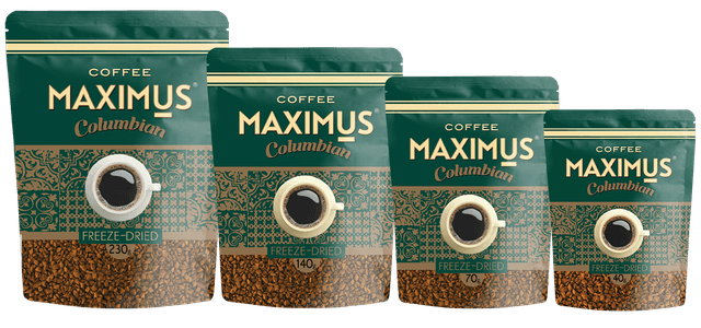 Кофе Maximus Columbian растворимый 140 г МУ (Россия)