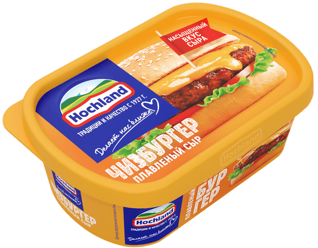 Сыр "Hochland" 200г ванн ПЛАВ. Чизбургер (Россия)