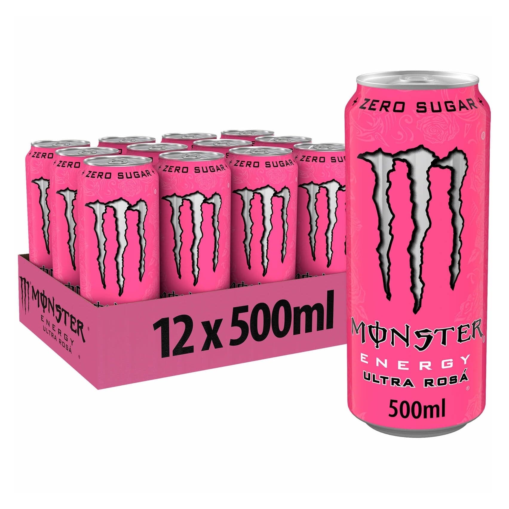 Энергетический напиток "Monster" Ultra Rosa Zero 0,5л жб (Польша) *12шт Кока-кола