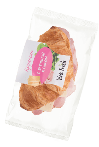 "York Fresh" Круассан с Ветчиной и Сыром 115г (Россия)