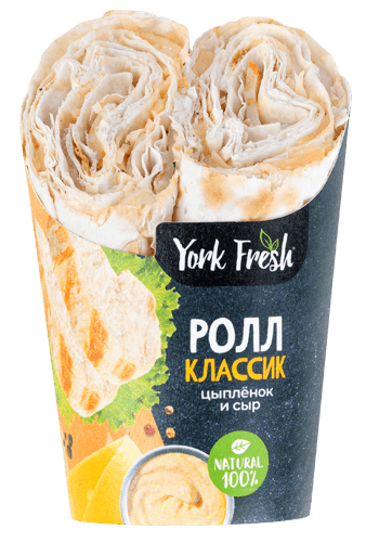 "York Fresh" Ролл Цыпленок Сыр 170г
