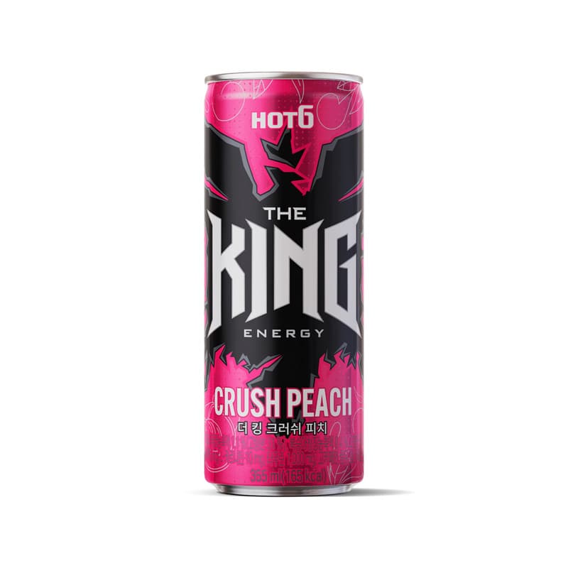 Энергетический напиток "The King" Crush Peach 0,355л ЖБ (Южная Корея)