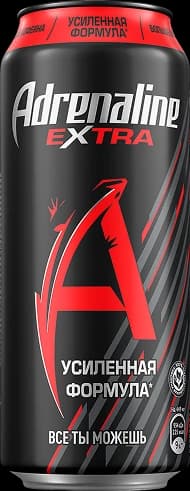 Энергетический напиток "Adrenaline Rush" Экстра 0,449л ЖБ (Россия)