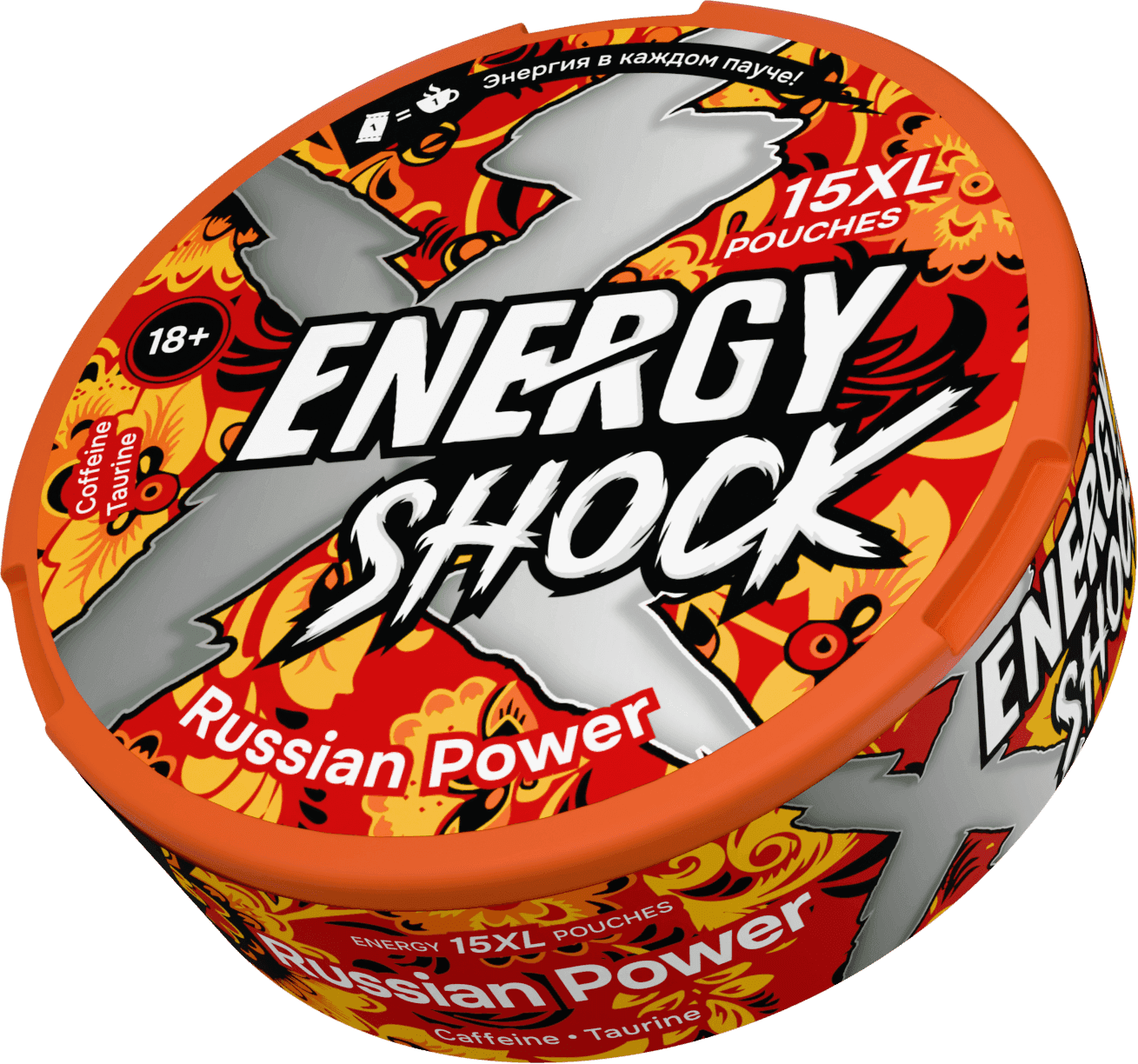 Энергетические паучи " Energy Shok" Russian power 10г (Россия)