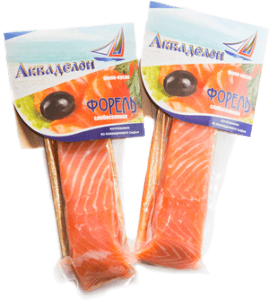 "Акваделон" форель с/с филе-кусок в/у 200г (Россия)