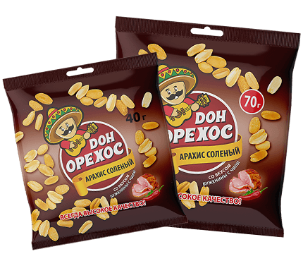 Арахис "Дон орехос" со вкусом буженины 40г (Россия)