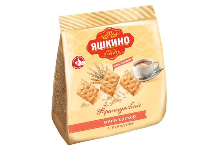 Крекер "Яшкино" Французский мини 180г (Россия)