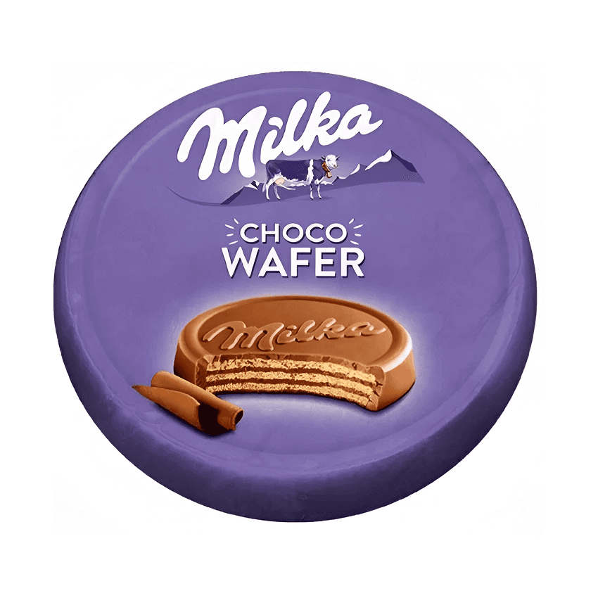 "Milka" 30гр ChocoWafer вафли (Чоко вафер) 1уп*4бл*30шт (пал72) Монделиз