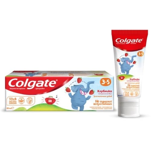 ЗП Colgate Детская Клубника Мята 6-9 лет фтор 60г