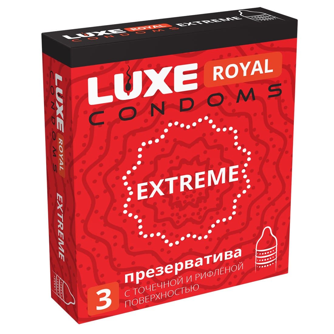 ЛЮКСЛАЙТ Презервативы LUXE ROYAL Extreme (1пач=3шт)*24шт 08793