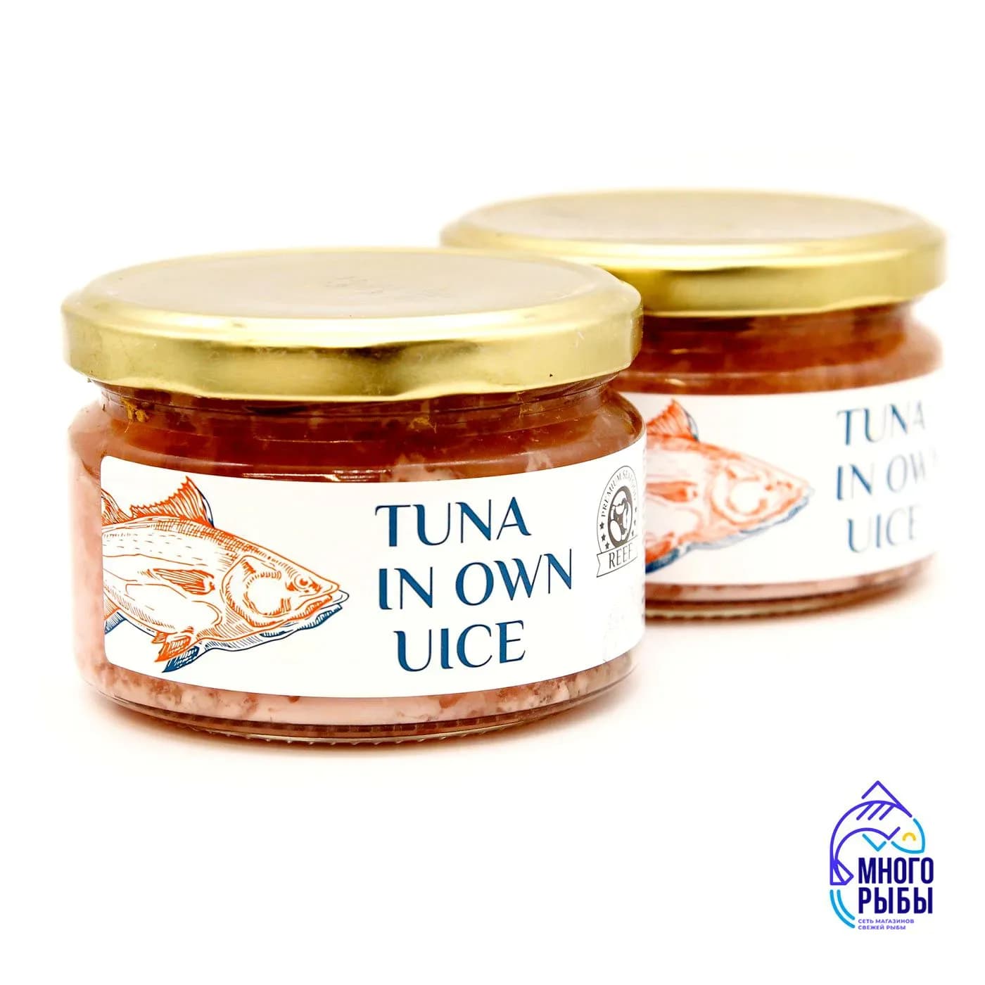 Тунец желтоперый натуральный (кусочками). 240 г СТ (Россия)
