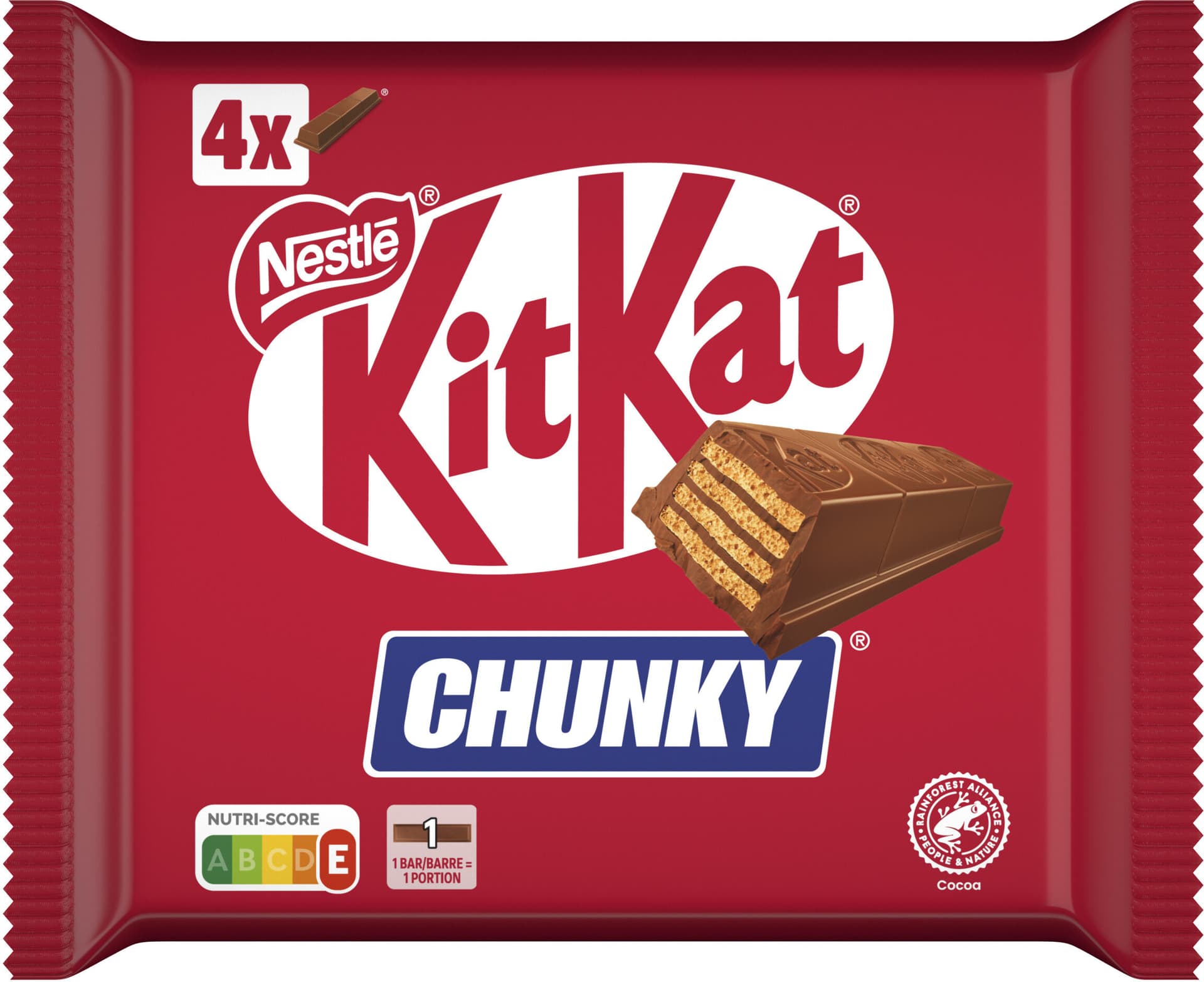 Kit Kat Chunky Smooth Bitter (Кит Кат Чанки в темном шоколаде) 38г (12)*20