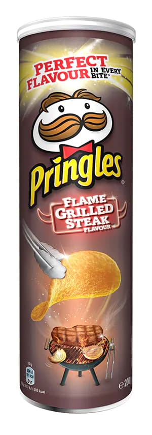 Чипсы "Pringles" Стейк на гриле 165г (Великобритания)