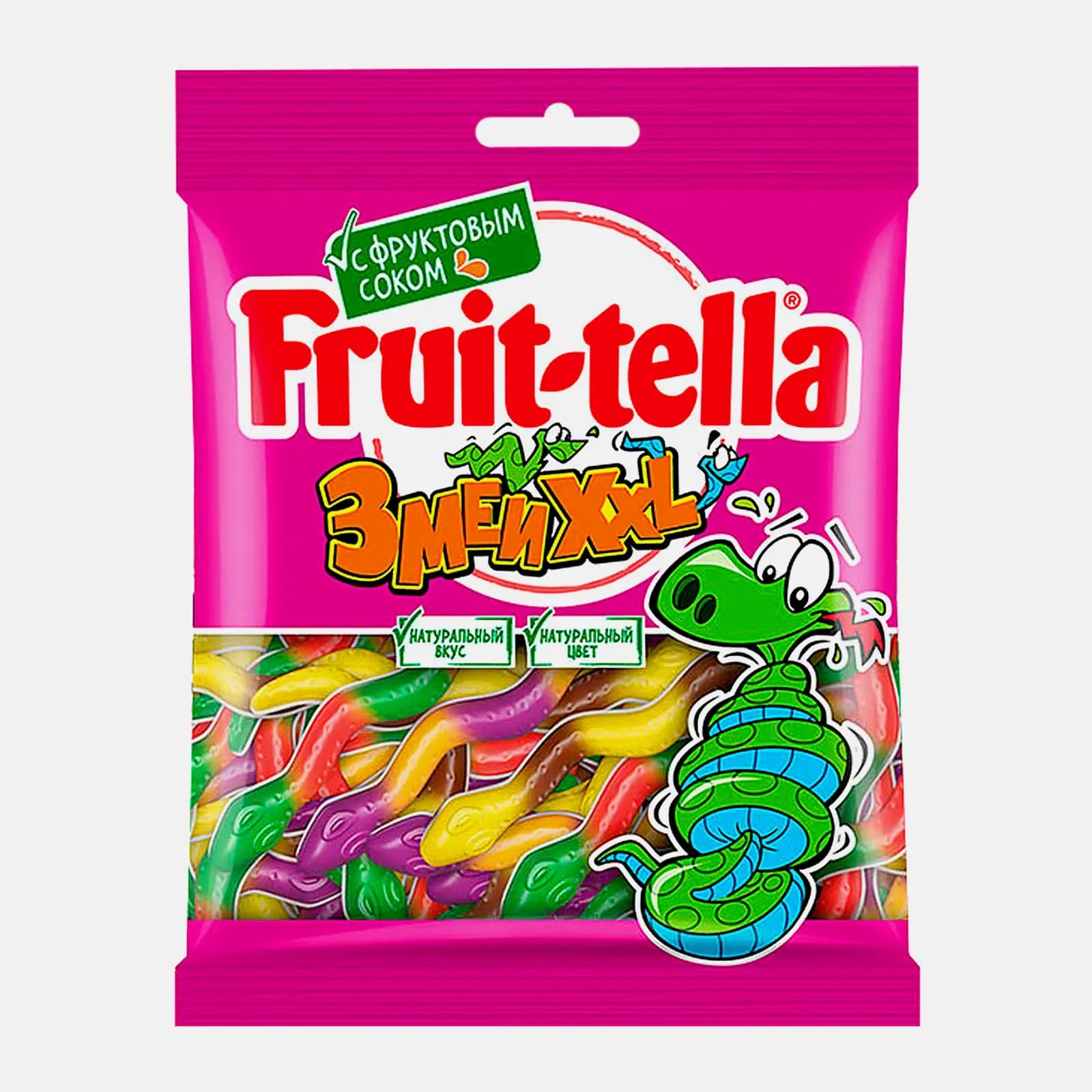 Мармелад "Fruit-tella" Змеи XXL 70г (Россия)