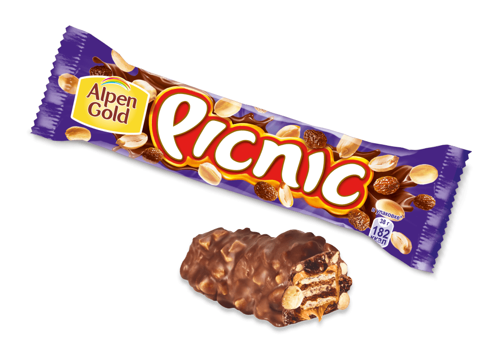 Шоколадный батончик Picnic, 38 г