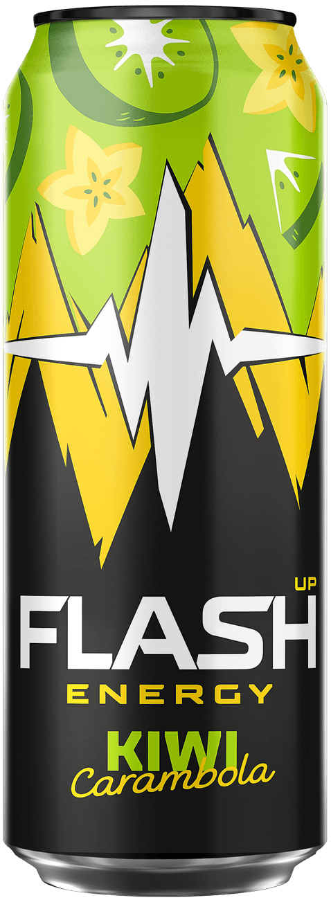Энергетический напиток "Flash Up Energy" киви и карамбола 0,5 жб