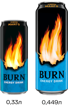 Энергетический напиток "Burn" Манго 0,449л ЖБ