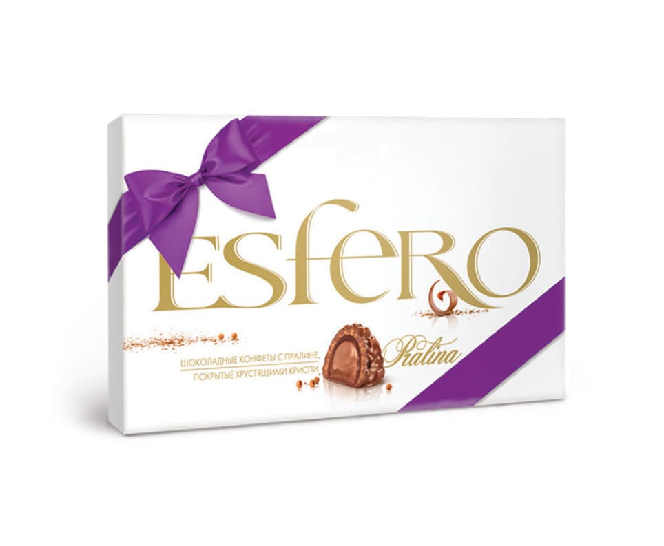 конфеты "esfero" pralina" 252г