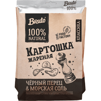 Чипсы Bruto Крафт перец 120г