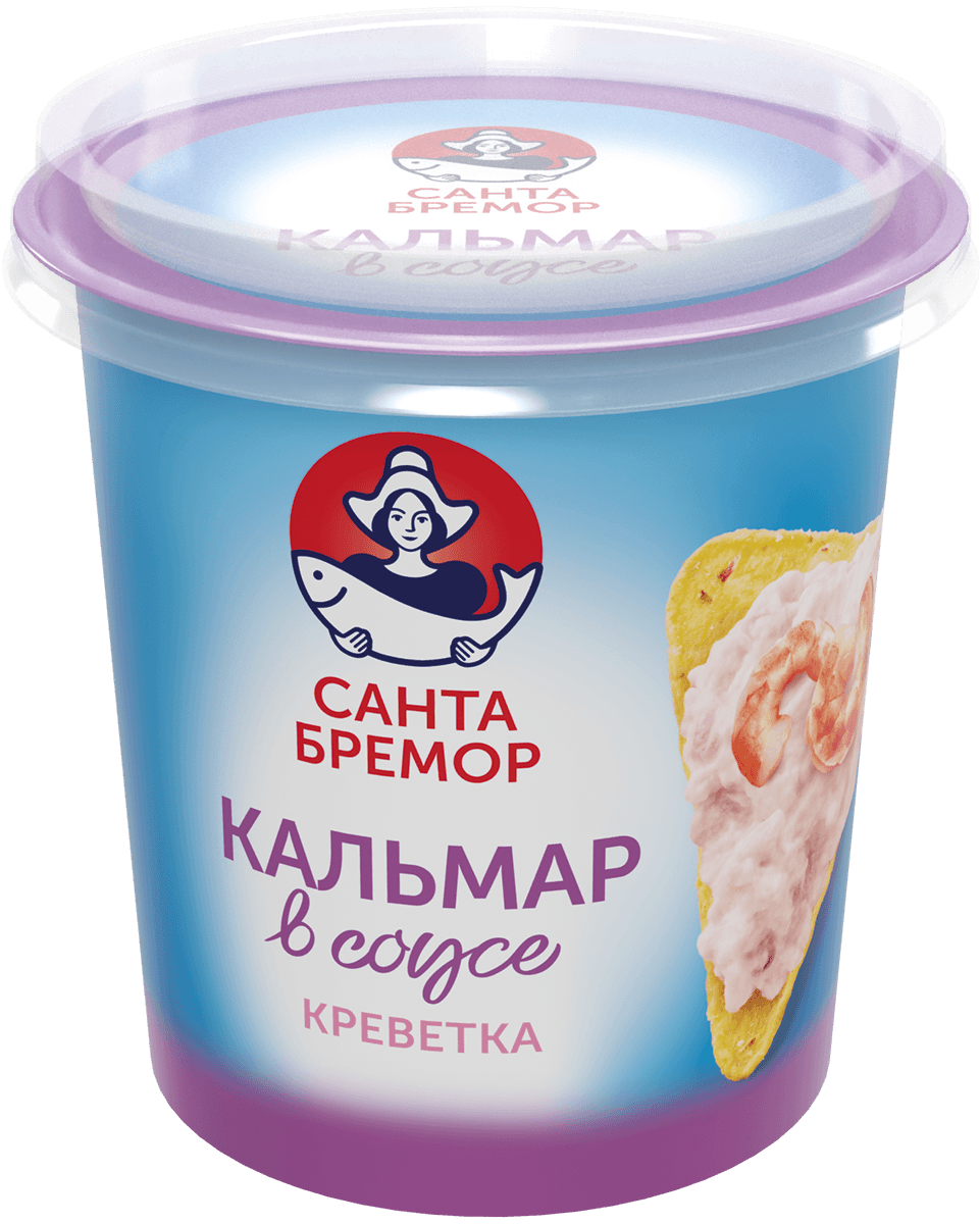 "Русское море" ПАСТА КАЛЬМАР В СЛИВ СОУСЕ С КРЕВЕТКОЙ 150г (Беларусь)