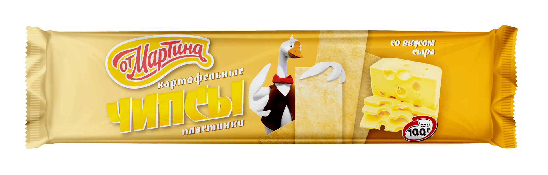 Чипсы "От Мартина" пластины сырные 100г (Россия)