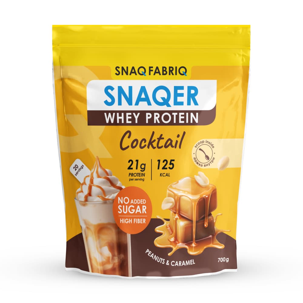 Коктейль с протеином Tm "Snaq Fabriq" со вкусом арахис и карамель 700г (Россия)