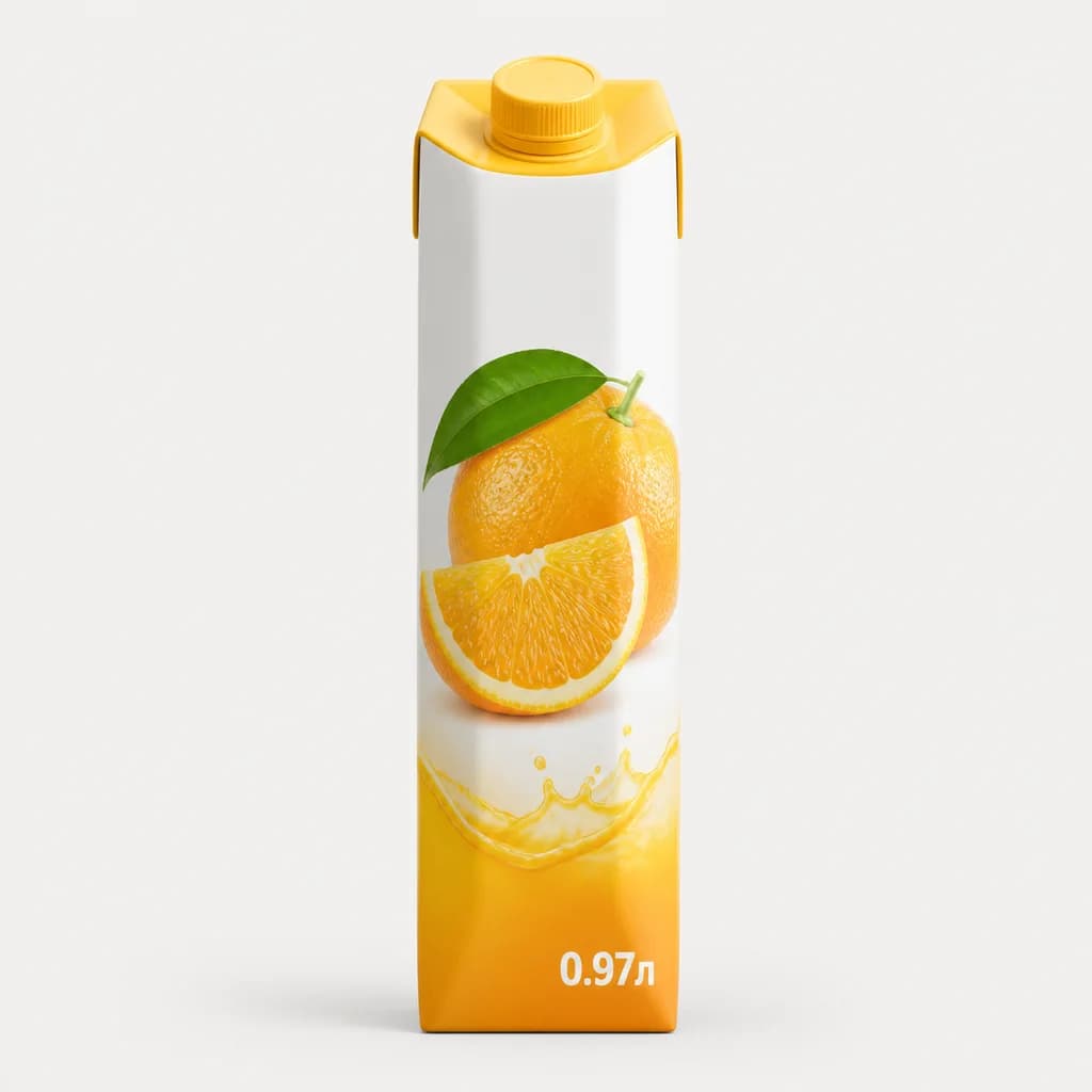 сок " J7" Апельсин с мякотью 0.97л (Россия)