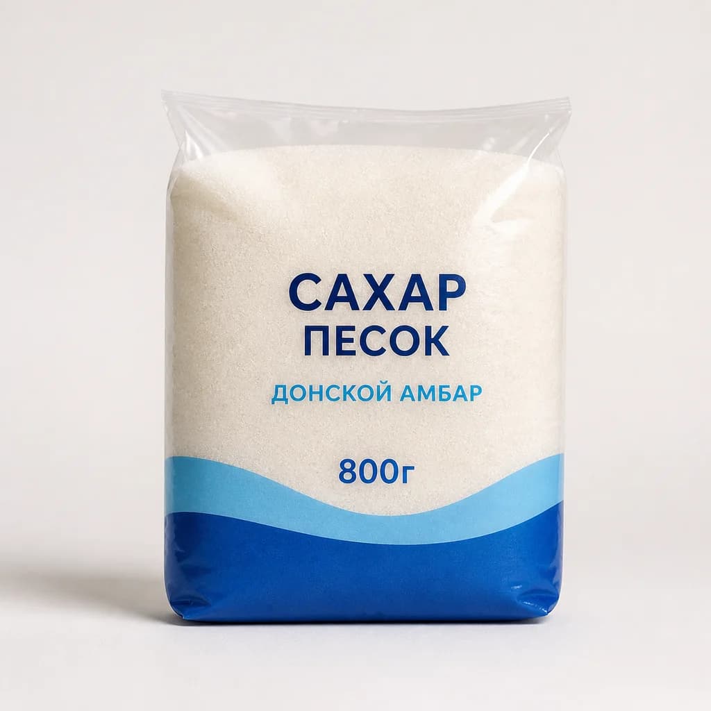 Сахар песок "Донской амбар" 800г (Россия)