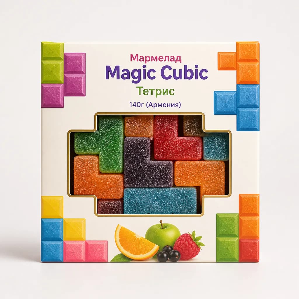 Мармелад "Magic Cubic" Тетрис 140г (Армения)