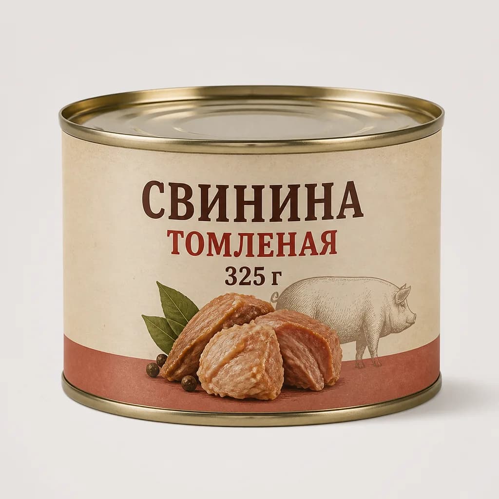 СЗ Консервы Свинина томленая 325г (Россия)