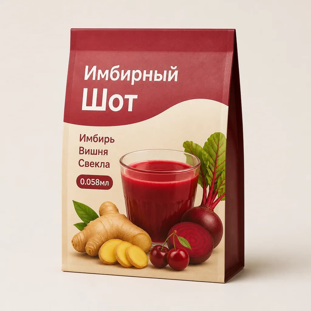 Имбирный Шот " Simpatea" Имбирь Вишня Свекла 0.058мл (Россия)