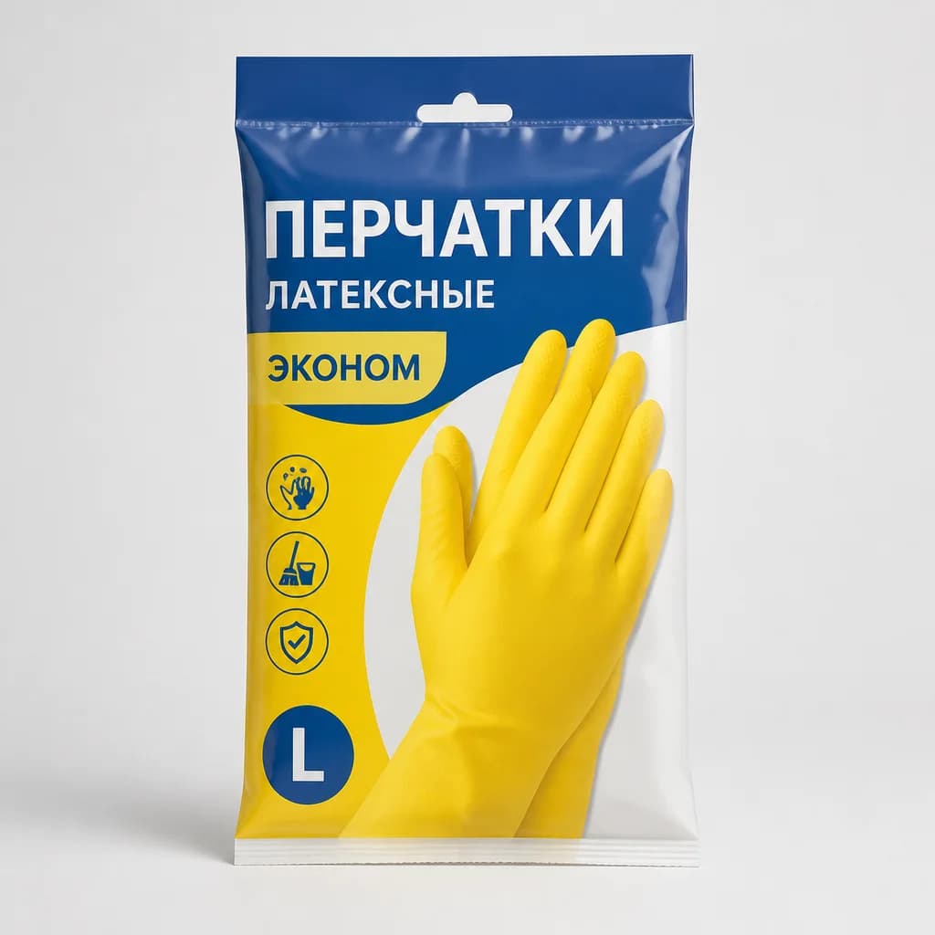 Перчатки BONUS Латекcные Эконом L