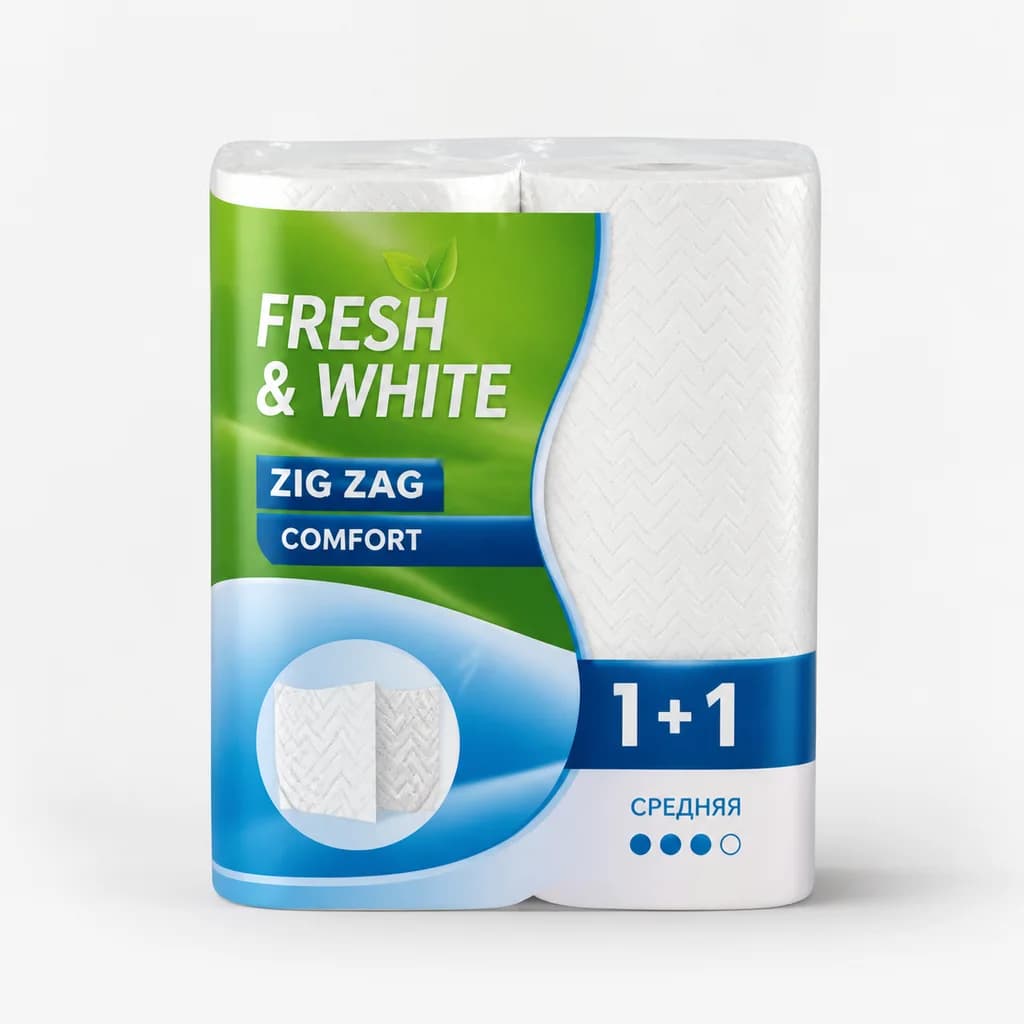 ЗЩ Fresh & White Zig Zag Comfort 1+1 Средняя