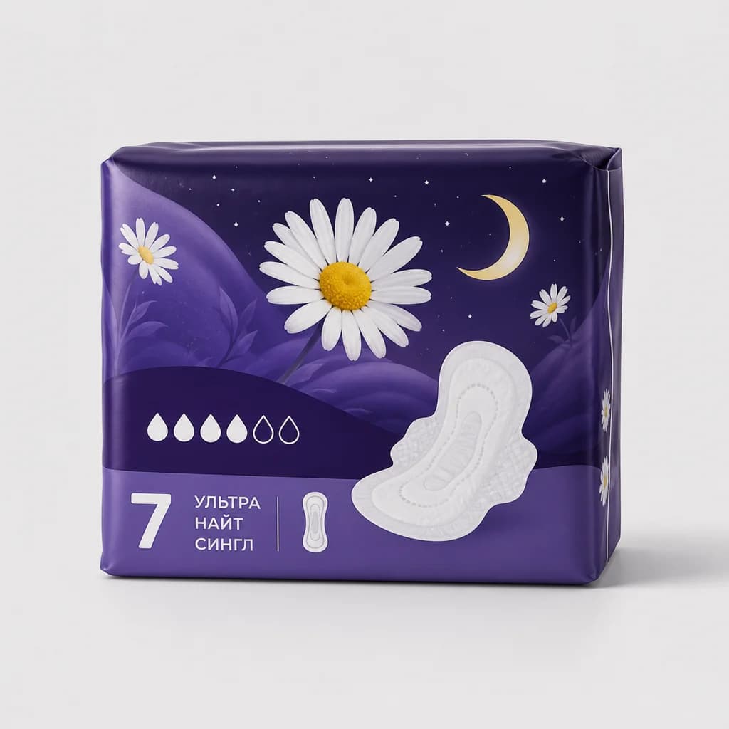 Прокладки Naturella Ультра Найт Сингл Camomile 7шт