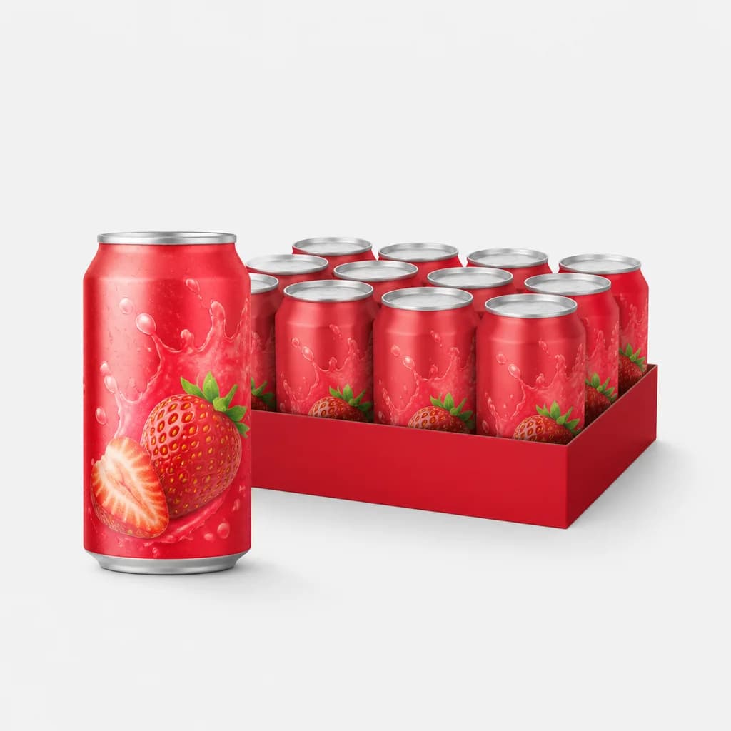 ФАНТА Fanta Strawberry (Клубника) 355мл*12шт Кока-Кола