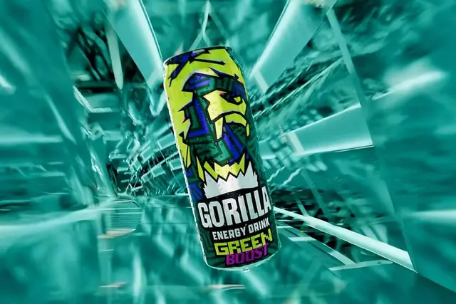 Энергетический напиток "Gorilla" Green Boost 0,45л ЖБ (Россия)