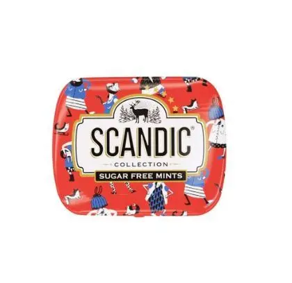 Конфеты "Scandic" без сахара со вкусом клубничный микс 14г (Россия)