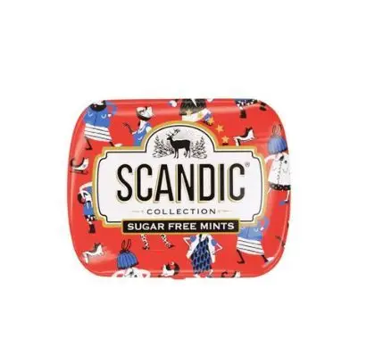 Конфеты "Scandic" без сахара со вкусом клубничный микс 14г (Россия)