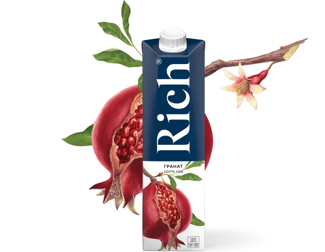 Напиток "Rich" Гранат 1л (Россия)