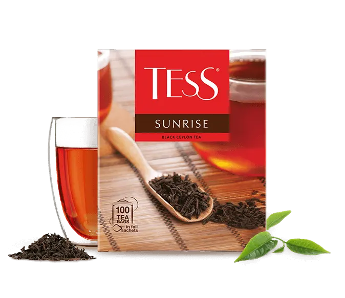 Чай цейлонский чёрный байховый "Tess Sunrise" 100пак 1,8г (Россия)