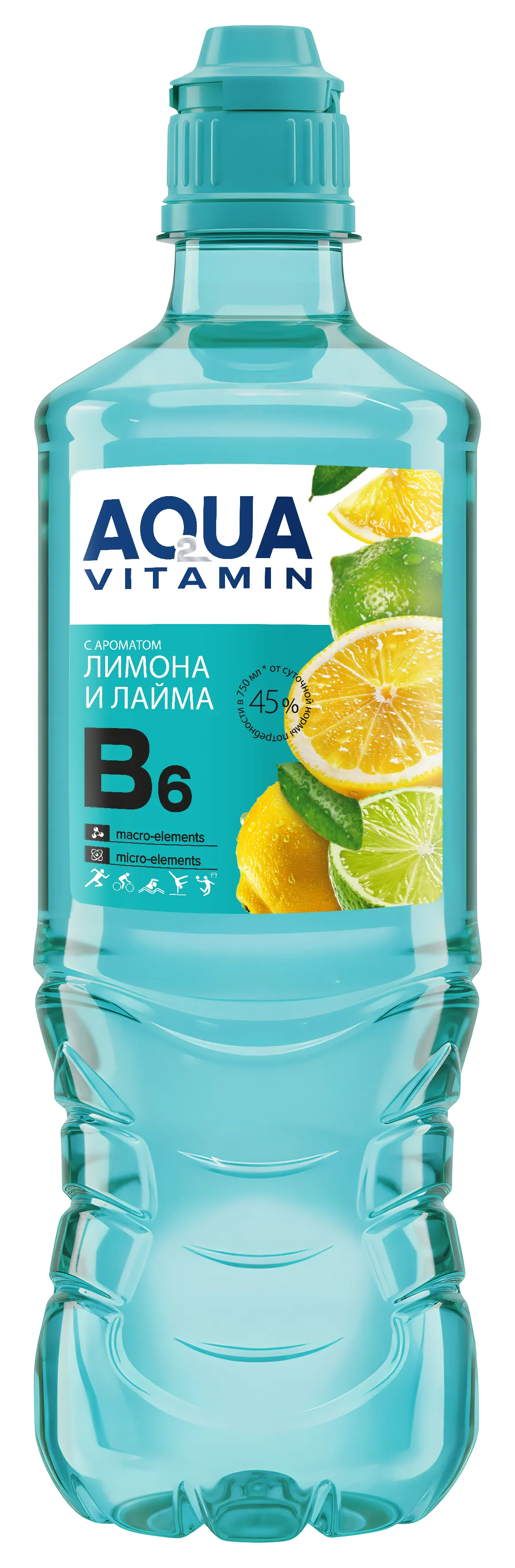 Напиток "Aqua Vitamin" лимон и лайм 0,75л ПЭТ (Беларусь)