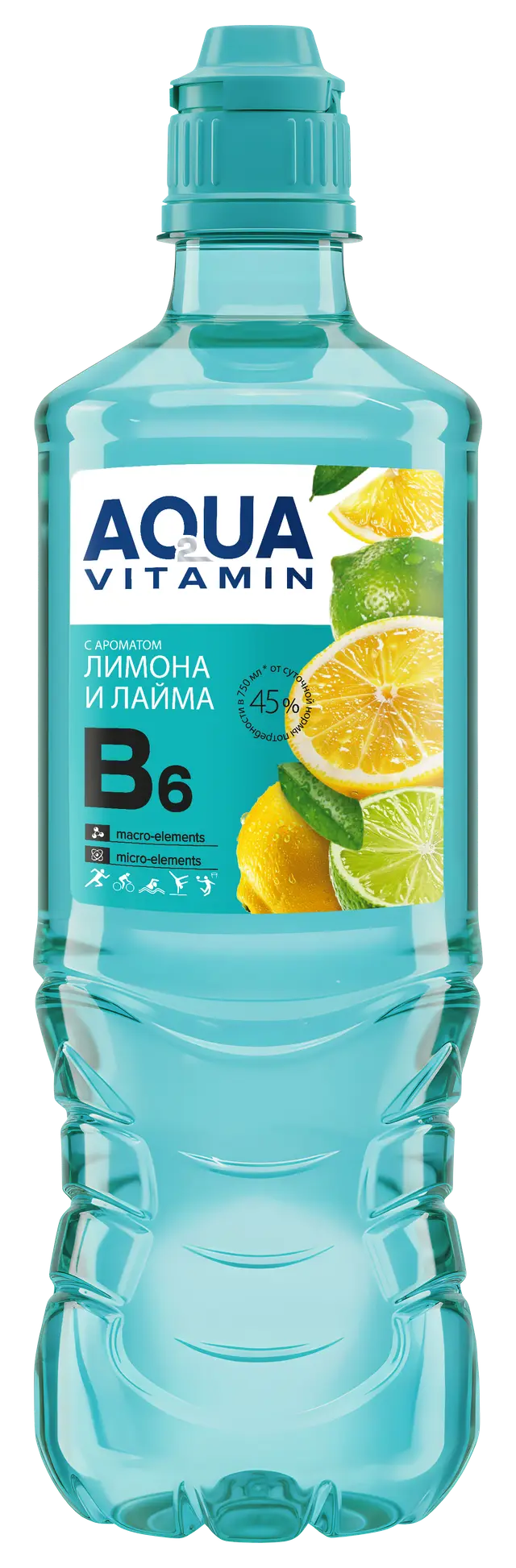 Напиток "Aqua Vitamin" лимон и лайм 0,75л ПЭТ (Беларусь)