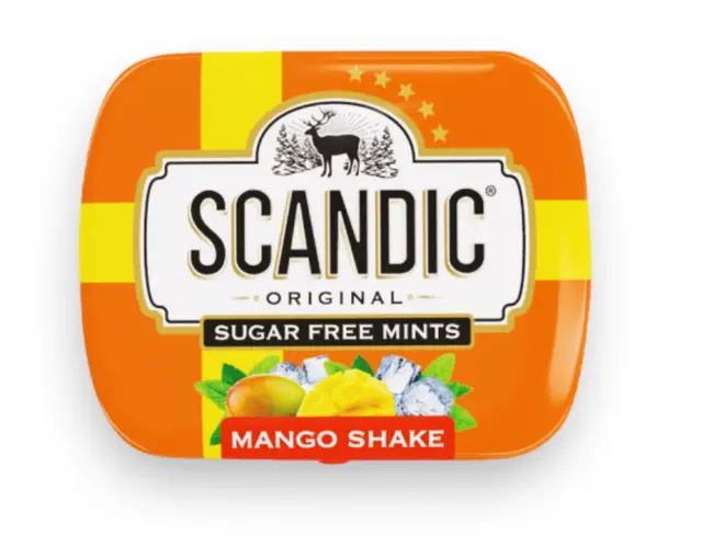 Конфеты SCANDIC без сахара со вкусом "Манго"