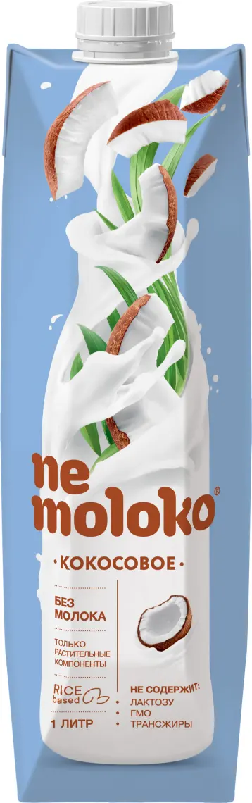 Напиток "Nemoloko" на рисовой основе, кокосовый 1л (Россия)