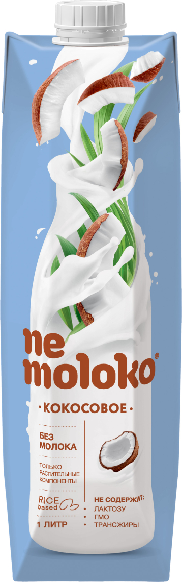Напиток "Nemoloko" на рисовой основе, кокосовый 1л (Россия)
