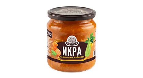 "Семилукская Трапеза" закуска овощная, Икра из молодых кабачков 460г (Россия)